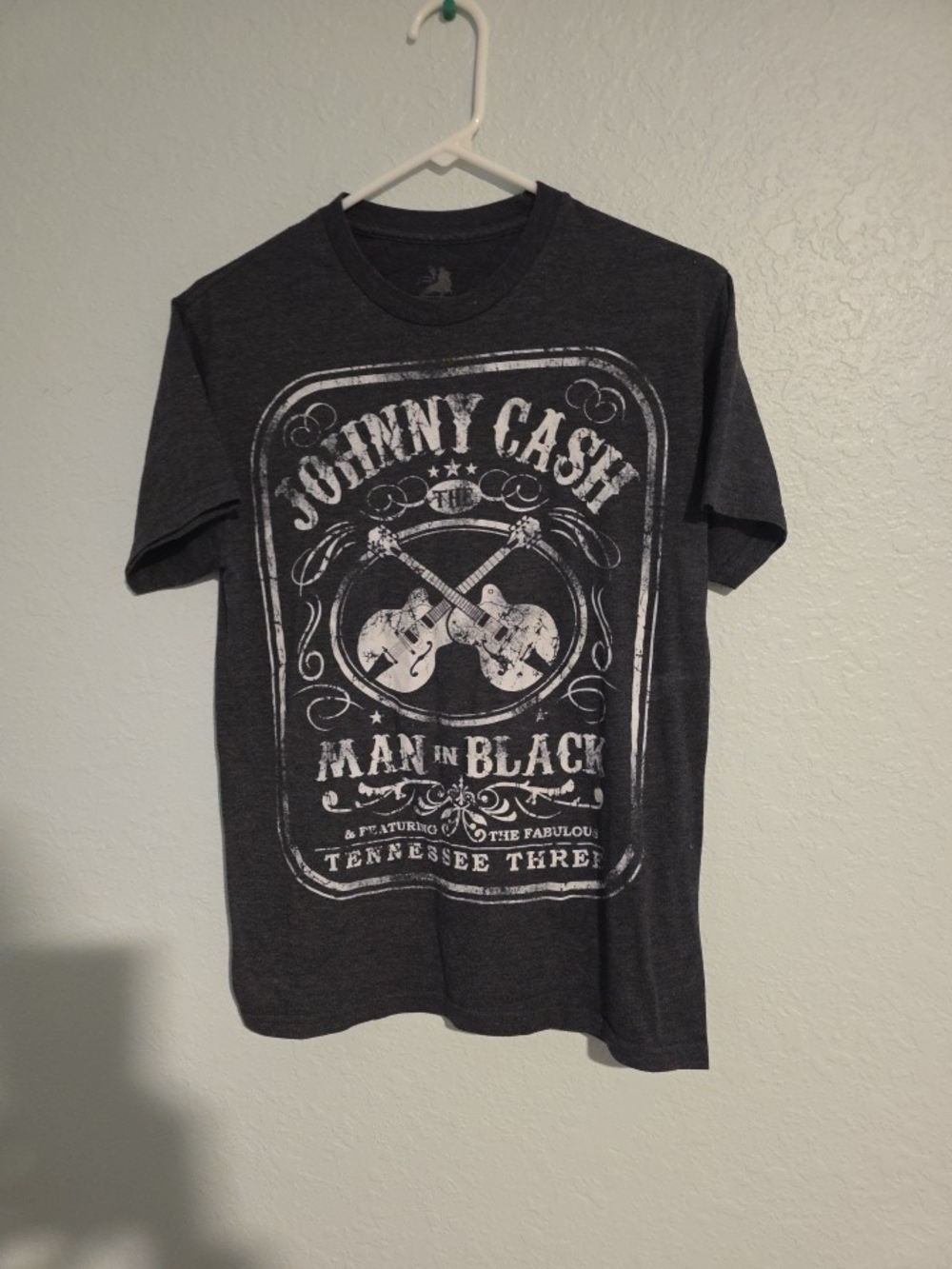 Zion Rootswear Johnny Cash 'Man in Black' Graphic Tee - Black